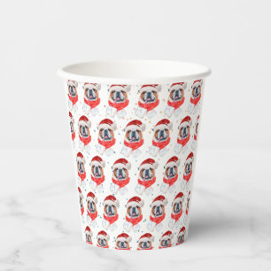 English Bulldog Dog Breed Christmas Paper Cups