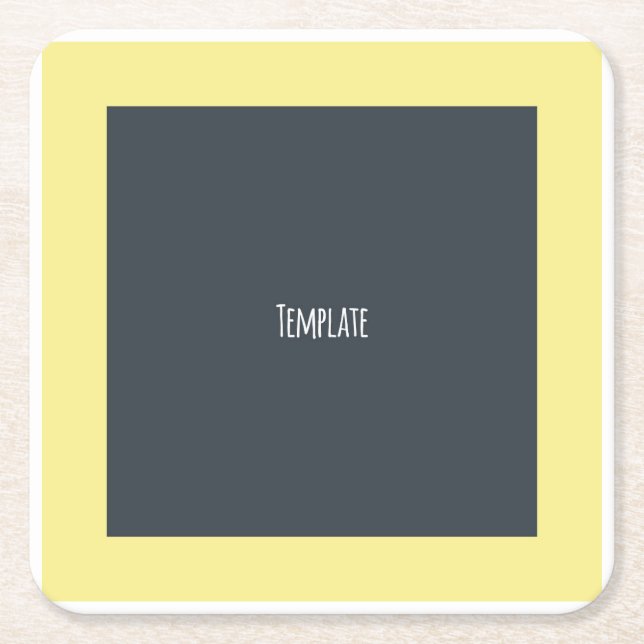 English Bulldog Dog Breed Colorado Flag Square Paper Coaster (Front)