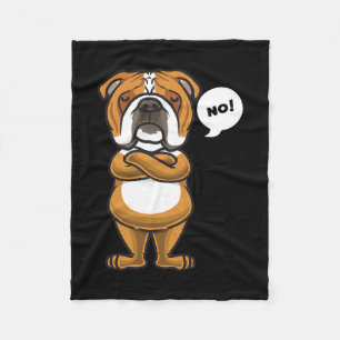 English Bulldog Dog Fleece Blanket