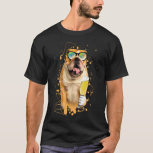 English Bulldog Dog Illustration Owner T-Shirt