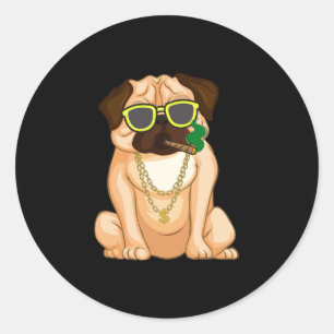English Bulldog Dog Lover Fun  Classic Round Sticker