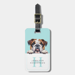English Bulldog Dog Luggage Tags