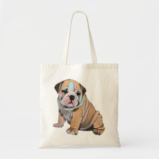 English Bulldog Dog Tote Bag (Front)