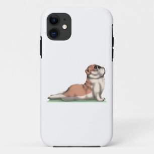 English Bulldog Dog Yoga iPhone 11 Case
