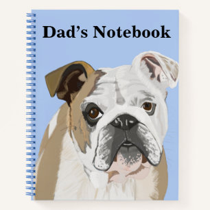 English Bulldog Editable Notebook
