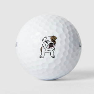 English Bulldog Gift Shirts Nope Lazy English Bull Golf Balls