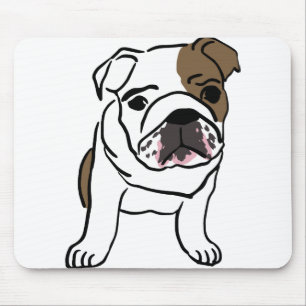 English Bulldog Gift Shirts Nope Lazy English Bull Mouse Mat