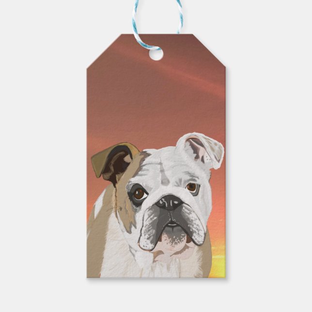 English Bulldog Gift Tags (Front)