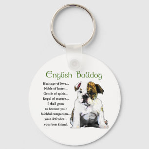 English Bulldog Gifts Key Ring