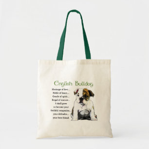 English Bulldog Gifts Tote Bag