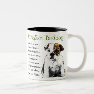 English Bulldog Gifts Two-Tone Coffee Mug