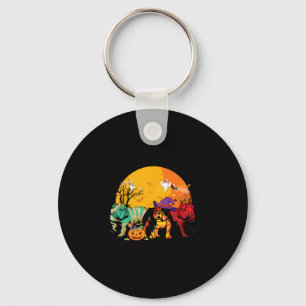 English Bulldog Halloween Costume For Dog Lover Key Ring