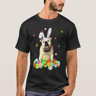 English Bulldog Happy Easter Day Dog Dad Dog Mum T-Shirt