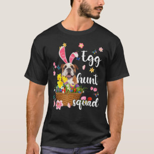 English Bulldog Happy Easter Day Easter Colourful  T-Shirt