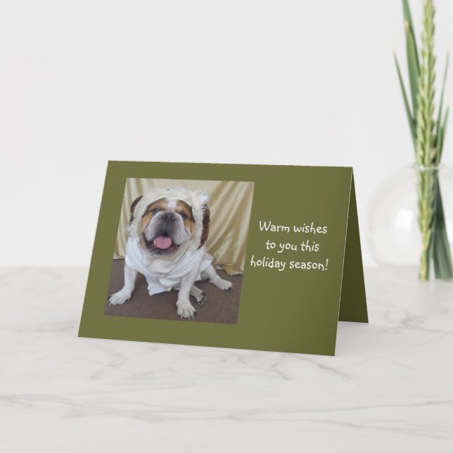 English Bulldog Holiday/Christmas Cards (Front)