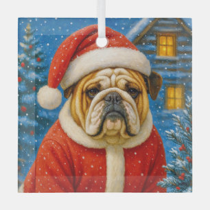 English Bulldog Holiday Ornament