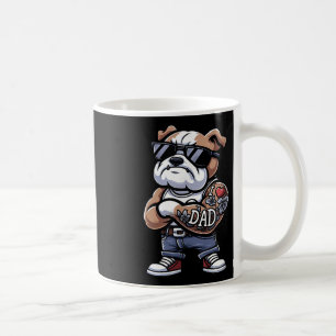 English Bulldog I Love Dad Funny Dog Tattoo Coffee Mug
