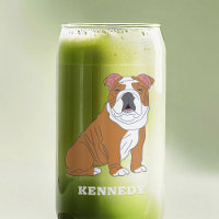 English Bulldog Illustration Personalised