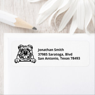 ENGLISH BULLDOG Image on Return Address