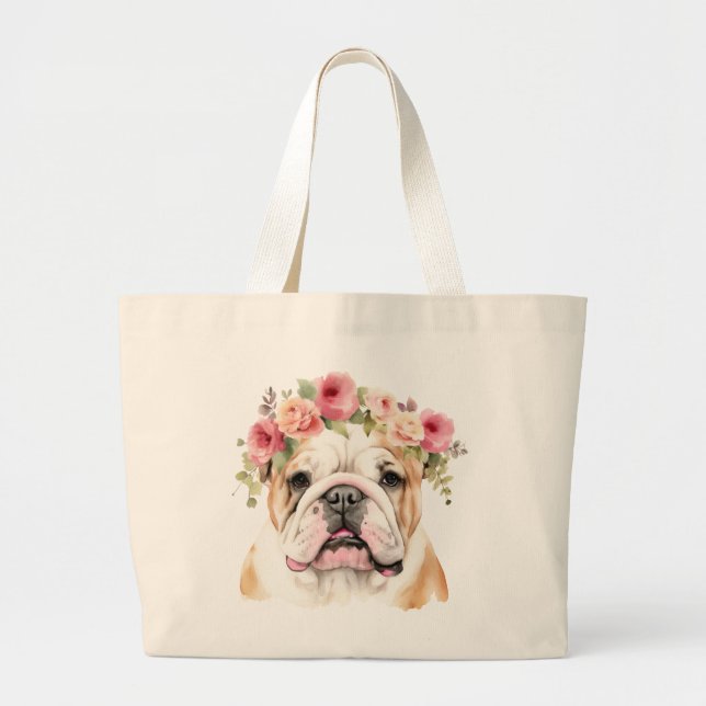 English Bulldog Jumbo Tote (Front)