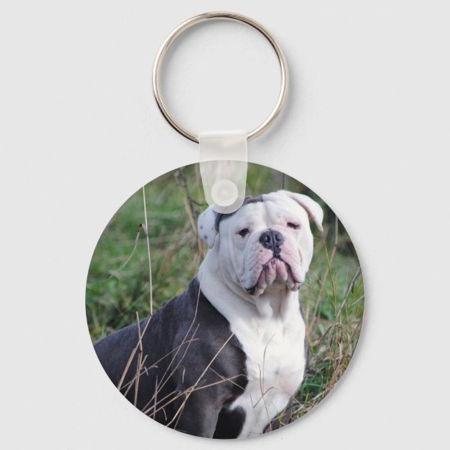 English Bulldog Key Ring (Front)