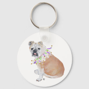 English Bulldog Key Ring