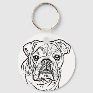 English bulldog keychain
