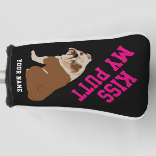 English Bulldog Kiss My Putt Headcover