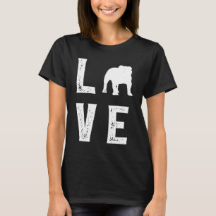 English bulldog Love  1 T-Shirt