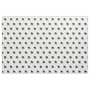 English Bulldog Love Fabric