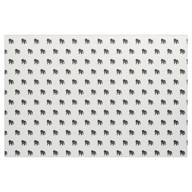 English Bulldog Love Fabric (Yard)