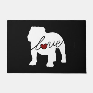 English Bulldog Loveq Doormat