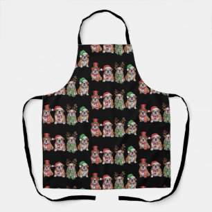 English Bulldog Lover Christmas Dog Mum Xmas Gift Apron