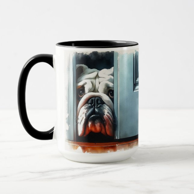 English Bulldog Make Me! Coffee Mug (Left)