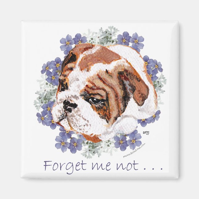 English Bulldog Memory Magnet (Front)