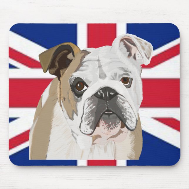 English Bulldog Mouse Mat (Front)