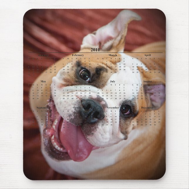 English Bulldog Mouse Mat (Front)