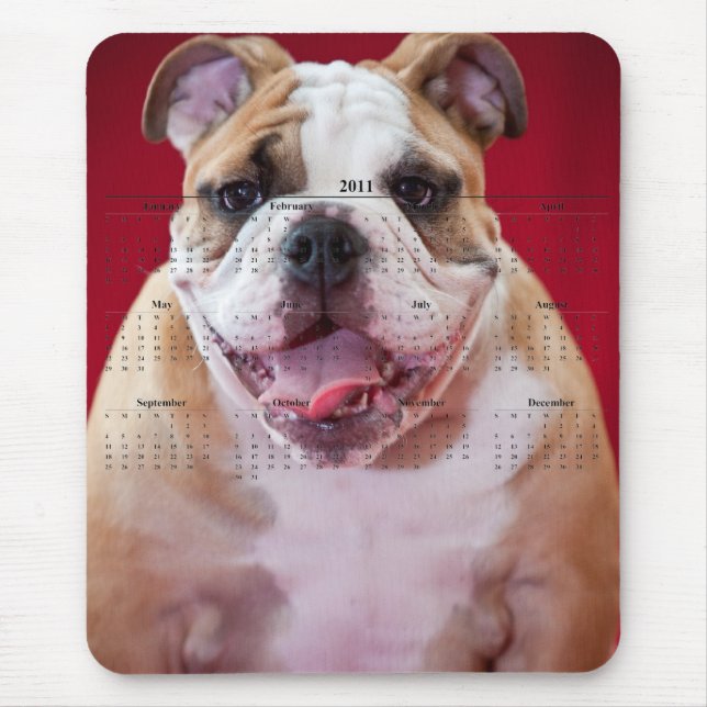 English Bulldog Mouse Mat (Front)