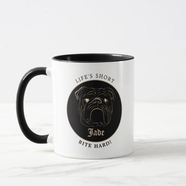English Bulldog Mug (Left)