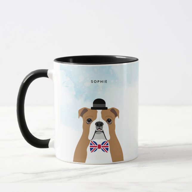 English Bulldog Mugs (Left)