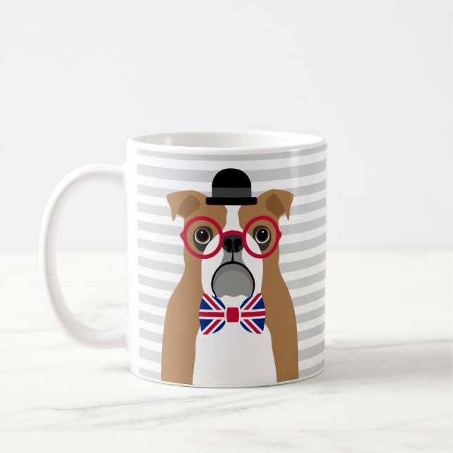 English Bulldog Mugs (Left)