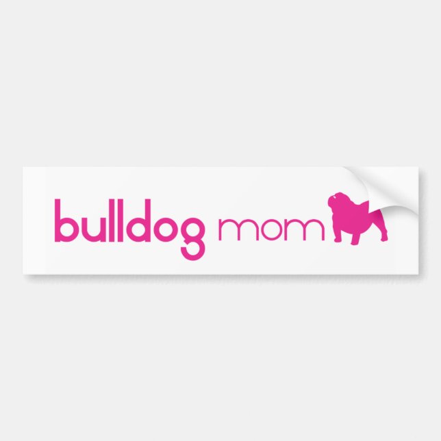 English Bulldog Mum Bumper Sticker (Front)