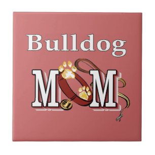 English Bulldog Mum Gifts Tile