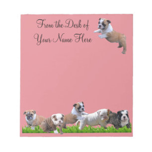 English Bulldog Notepad