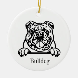 English bulldog ornament