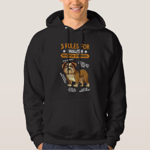 English Bulldog Owner Humorous Pet Dog Lover Hoodie