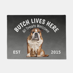 English Bulldog Personalised Dog Lover  Doormat