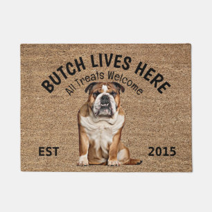 English Bulldog Personalised Dog Lover  Doormat