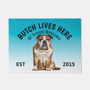 English Bulldog Personalised Dog Lover  Doormat