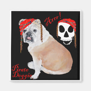 English Bulldog Pirate Magnet